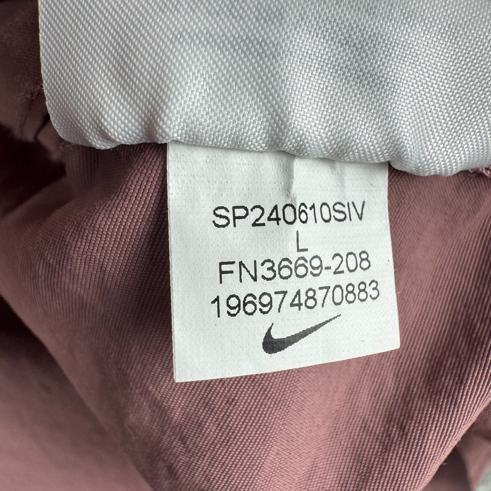 Nike Sportswear Everything Woven Jacket Full Zip Hooded Pink Womens Large L - Picture 7 of 11